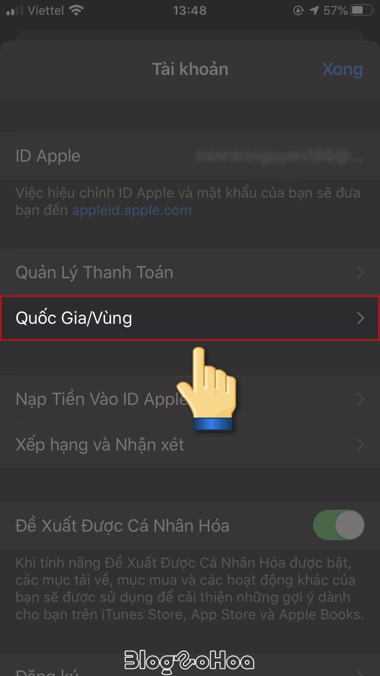 Chọn Quốc gia/Vùng