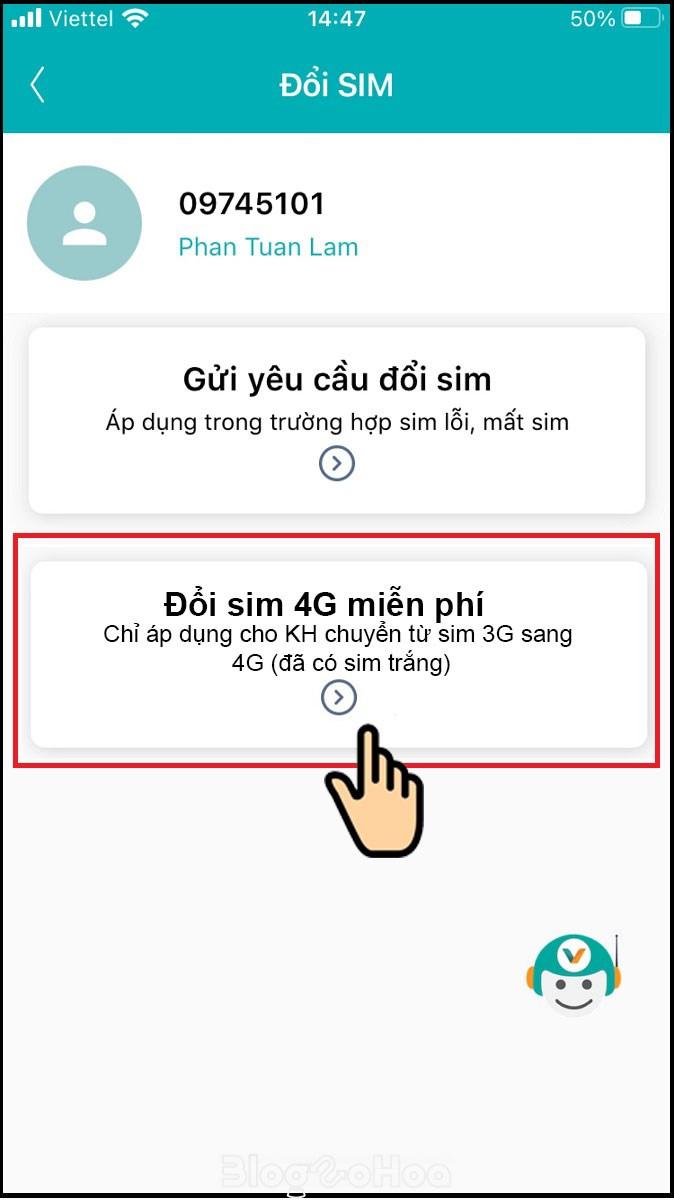 Đổi sim 4G miễn phí Đổi sim 4G miễn phí