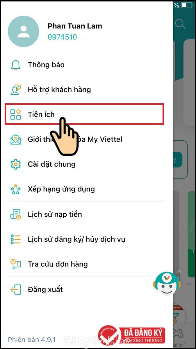 Chọn Tiện ích Chọn Tiện ích