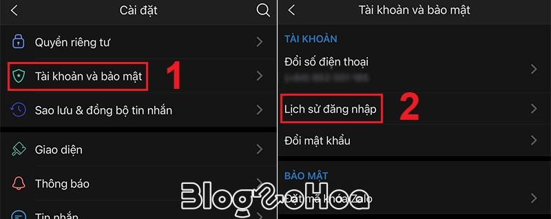 Mở Lịch sử đăng nhập Mở Lịch sử đăng nhập