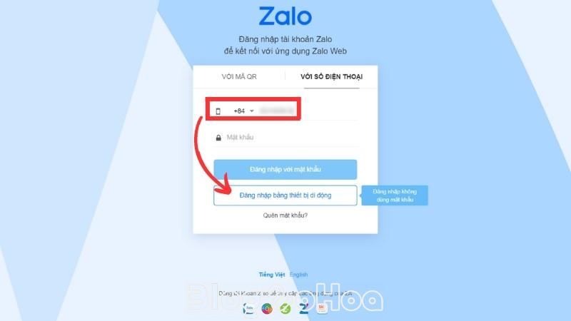 Nhập số điện thoại và chọn mục Gửi yêu cầu đăng nhập Nhập số điện thoại và chọn mục Gửi yêu cầu đăng nhập