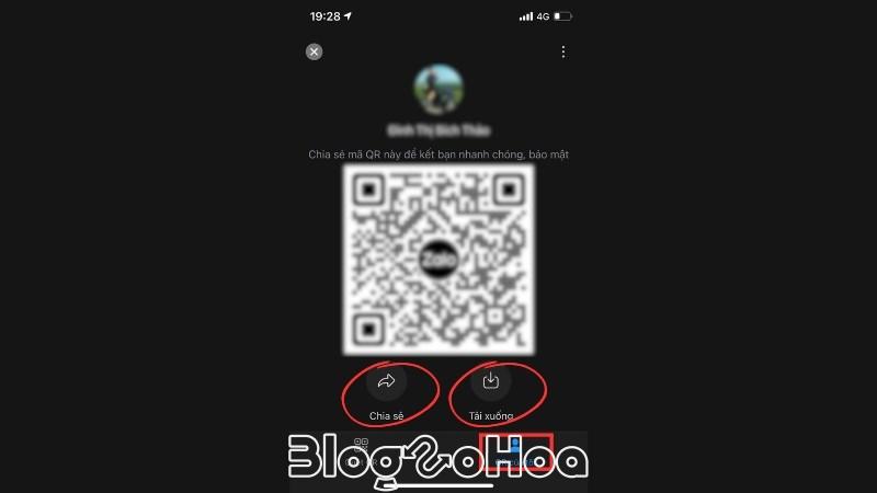 Tiếp tục chọn vào QR của tôi để chia sẻ hoặc tải xuống mã QR của mình nhé Tiếp tục chọn vào QR của tôi để chia sẻ hoặc tải xuống mã QR của mình nhé
