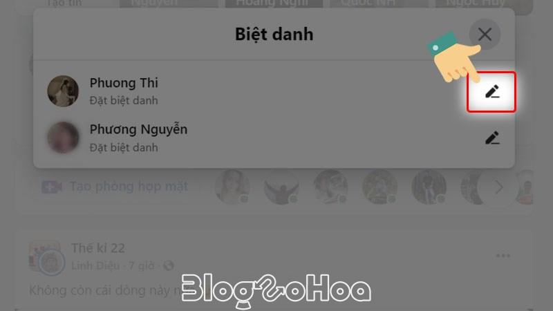 Nhấn vào Biểu tượng hình cây bút Nhấn vào Biểu tượng hình cây bút