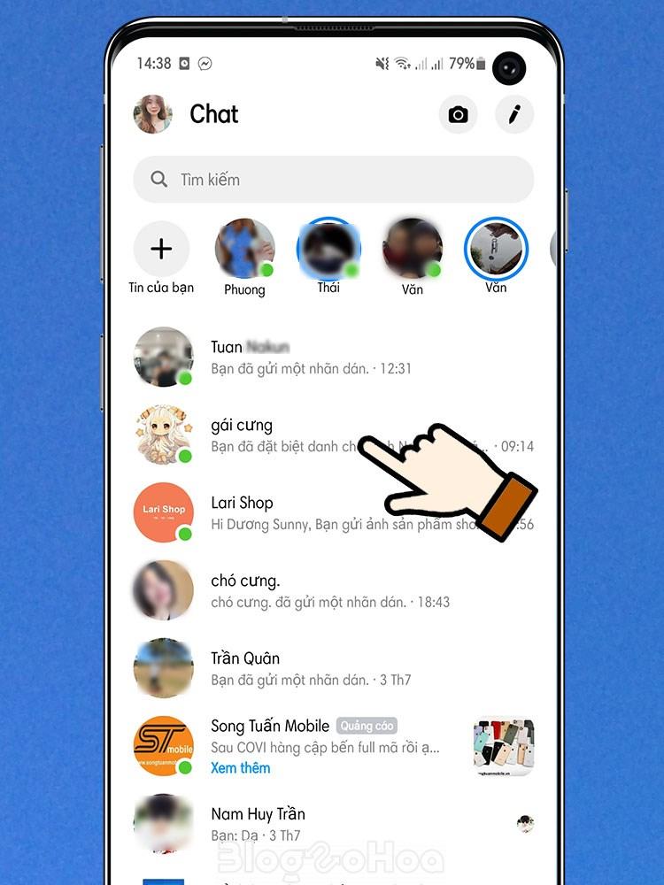 chọn 1 người hay 1 nhóm chat mà bạn muốn đặt biệt danh. chọn 1 người hay 1 nhóm chat mà bạn muốn đặt biệt danh.