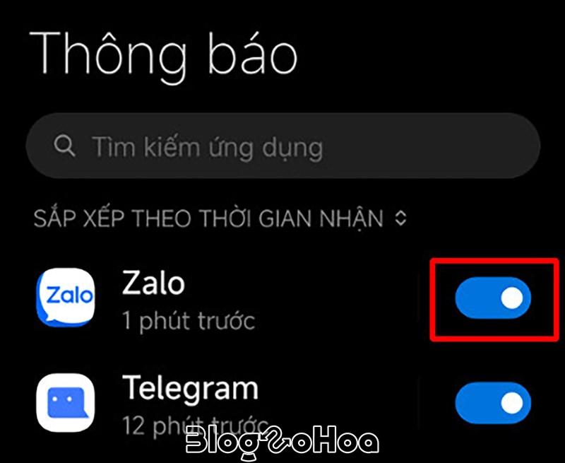 Cách cài đặt bật thông báo cuộc gọi nhỡ Zalo
