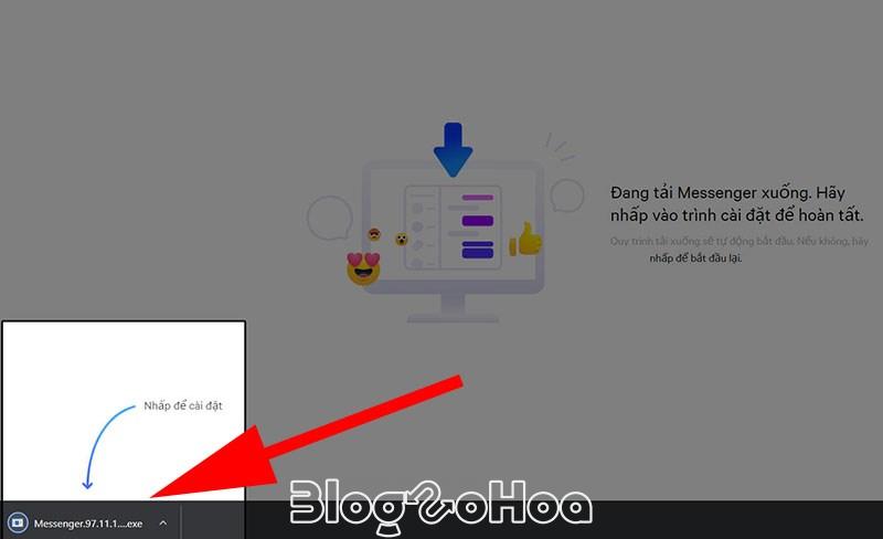Mở file vừa tải về