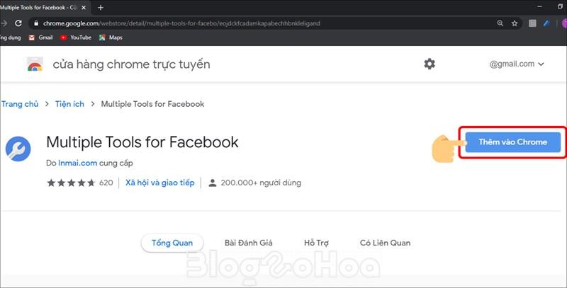 Tải và cài đặt Multiple Tools For Facebook