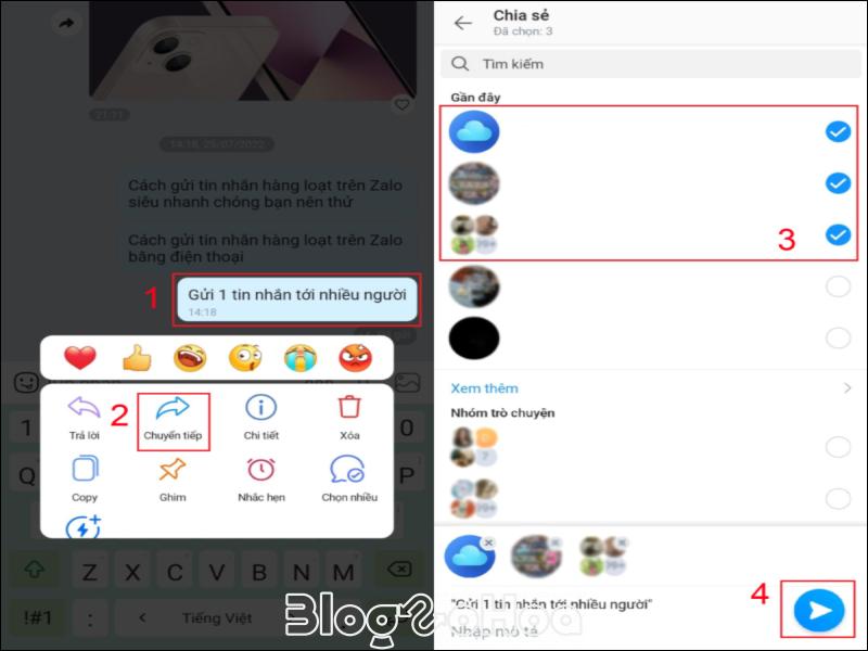 Lựa chọn người dùng hoặc nhóm bạn muốn gửi tin nhắn Lựa chọn người dùng hoặc nhóm bạn muốn gửi tin nhắn