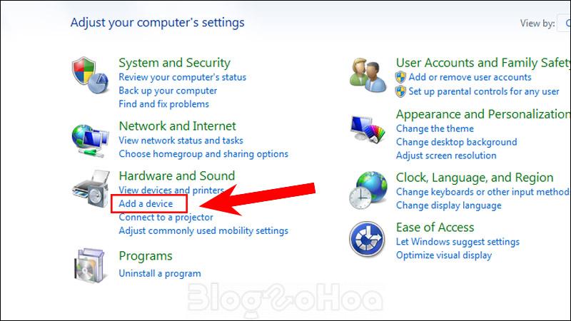 Chọn Add a device để thêm thiết bị Bluetooth Chọn Add a device để thêm thiết bị Bluetooth