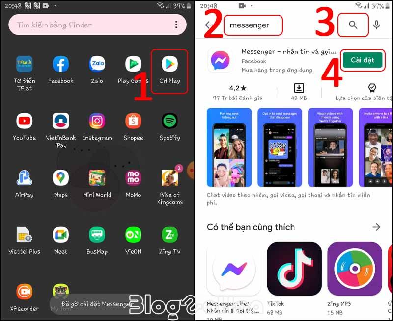 Tải lại Messenger