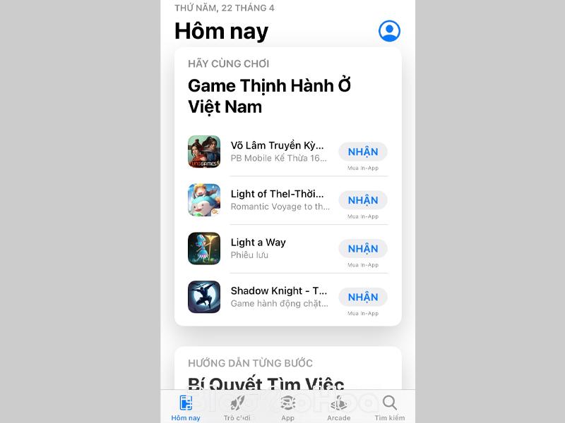 Ngôn ngữ trên App Store được chuyển về vùng Việt Nam Ngôn ngữ trên App Store được chuyển về vùng Việt Nam