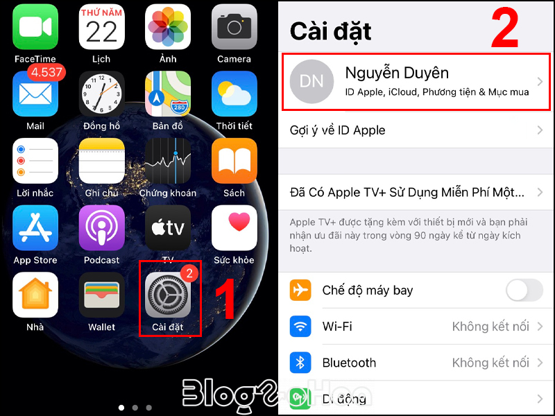Truy cập vào ID Apple trên iPhone của bạn Truy cập vào ID Apple trên iPhone của bạn