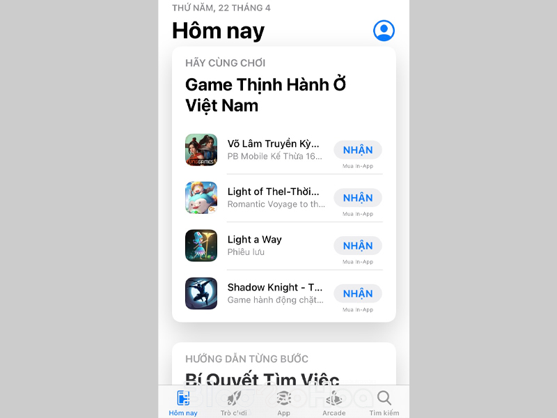 Mở lại App Store ngôn ngữ hiển thị sẽ được chuyển về vùng Việt Nam Mở lại App Store ngôn ngữ hiển thị sẽ được chuyển về vùng Việt Nam