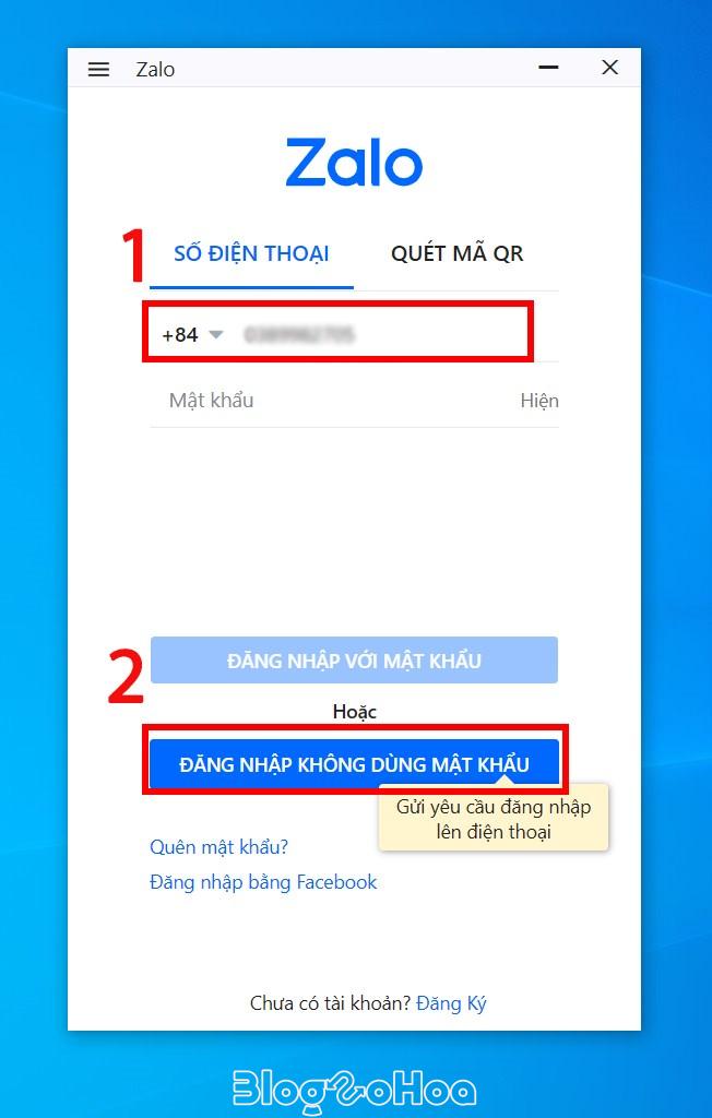 Đăng nhập không dùng mật khẩu trên Zalo Đăng nhập không dùng mật khẩu trên Zalo