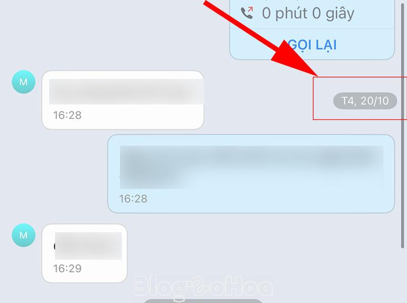 Vừa trượt vừa nhìn ngày và dừng lại ở ngày bạn muốn tìm
