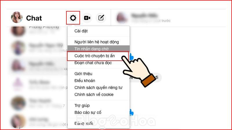 Bạn có thểm xem thêm phần tin nhắn bị ẩn