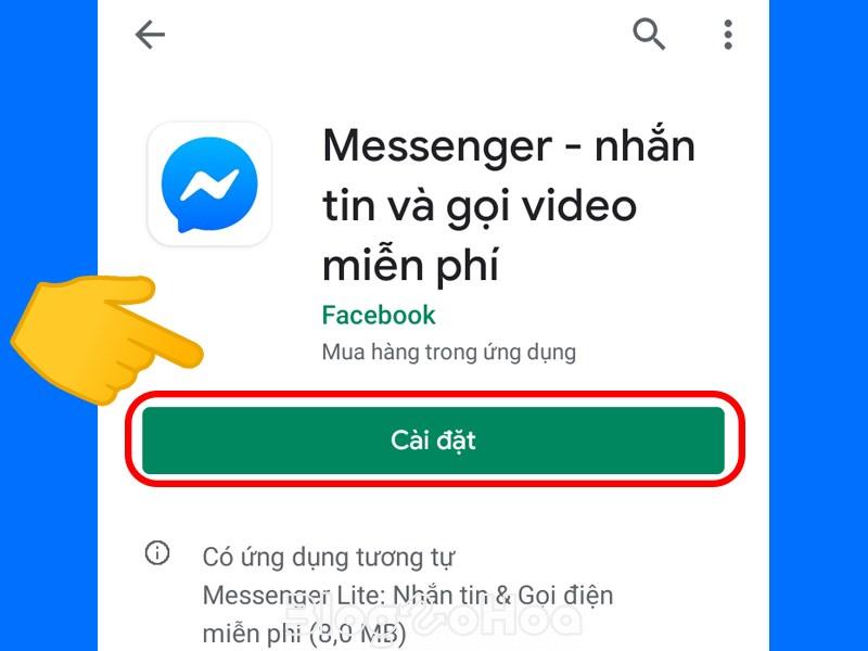 Tải ứng dụng Messenger về điện thoại 