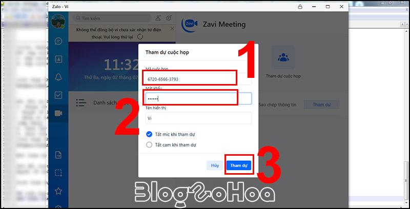 Tiến hành tham dự cuộc họp